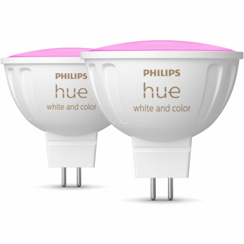 Philips Hue White & Color Ambiance MR16 LED Lampe Doppelpack 2x400lm