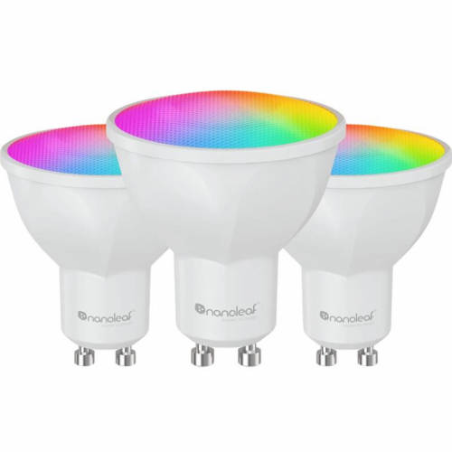 NanoLeaf Matter GU10 Smart Bulb, 3 tk - Nutivalgusti / NF080B02-3GU10