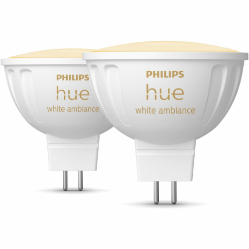 Philips Hue White Amb. MR16 LED Lampe Doppelpack 2x400lm