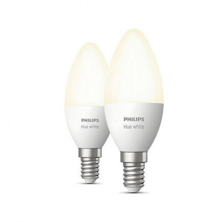 Philips Hue White, E14, pehme valge, 2 tk - Nutivalgusti / 929003021102