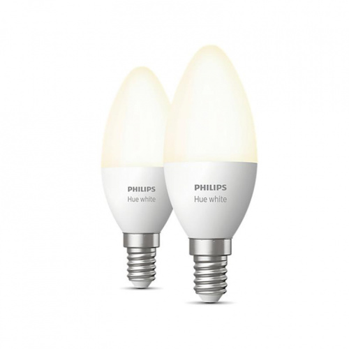 Philips Hue White, E14, pehme valge, 2 tk - Nutivalgusti / 929003021102