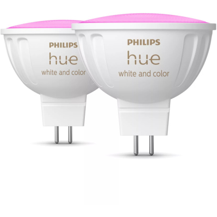 Philips Hue Valge & Color Ambiance MR16 LED Lampe Doppelpack 2x400lm