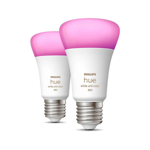 Philips Hue White and Color Ambiance 800, E27, värviline, 2 tk - Nutivalgusti / 929002489602