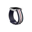 Fitbit | Versa-Lite Woven Hybrid Band, large, navy/pink | The Fitbit Versa woven hybrid band is made of polyester woven material on top and fluoroelastomer material on the bottom with an aluminium buckle. | The Fitbit Versa woven hybrid band is not water