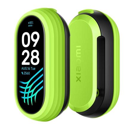 Xiaomi | Smart Band 8 Running Clip | Clip | Black/green | Black/Green | Strap material: PC, TPU | Supported data items: Step count, stride, cadence (SPM), pace, distance, cadence-pace ratio, ground contact time, flight time, flight ratio, pronation and