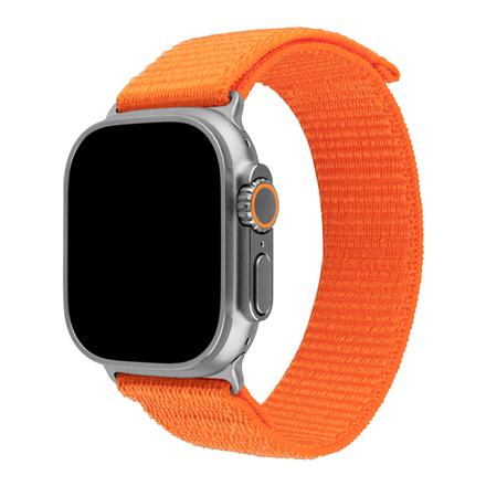 Fixed | Sporty Strap for Apple Watch Ultra 49mm | 160-210 mm | Watch strap | Orange | Nylon