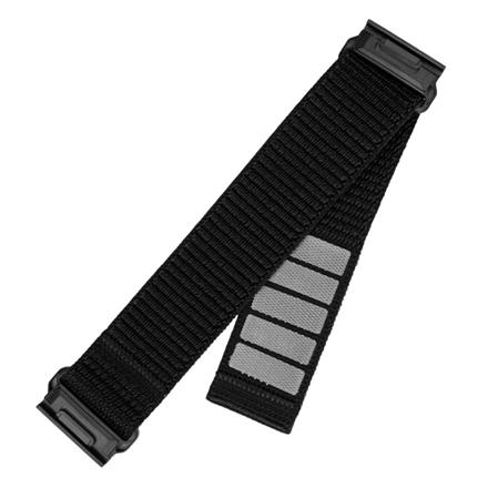 Fixed | Sporty Strap for Garmin QuickFit 22mm | 160-210 mm | Black | Nylon