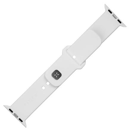 Fixed | Sporty Strap Set for Apple Watch 42/44/45 mm | 170-235 mm | White | Silicone