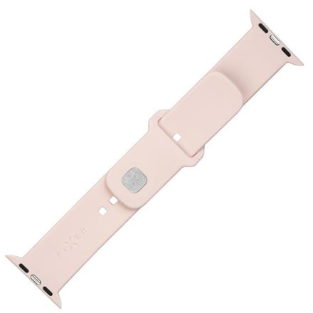 Fixed | Sporty Strap Set for Apple Watch 42/44/45 mm | 170-235 mm | Pink | Silicone