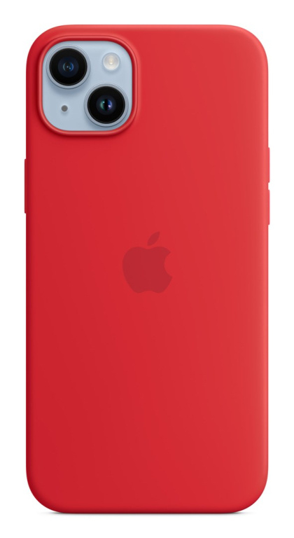 Apple iPhone 14 Plus Silicone Case with MagSafe - (PRODUCT)RED WLONONWCRJB94