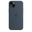 Apple iPhone 14 Plus Silicone Case with MagSafe - Storm Blue WLONONWCRJBDH