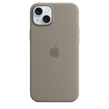 Apple iPhone 15 Plus Silicone Case with MagSafe - Clay WLONONWCRJBAA