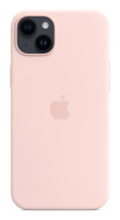 Apple Original Silicone Case with MagSafe for iPhone 14 Plus in Chalk Pink