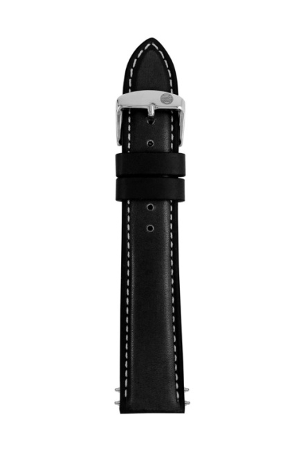 Leather strap Zeppelin, black 20 mm