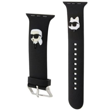 Karl Lagerfeld | Apple Watch Strap KLAWLSLKCNK | Must | Silicone/Stainless Steel