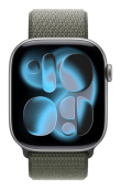 Apple MFFJ4ZM/A Smart Wearable Accessories Band Green Nylon, Recycled polyester, Spandex
