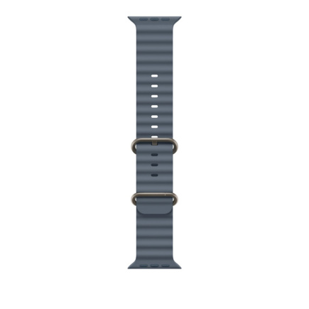 Apple Natural Titanium Finish Band Blue Fluoroelastomer, Titanium