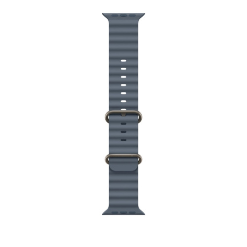 Apple Natural Titanium Finish Band Blue Fluoroelastomer, Titanium