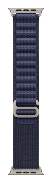 Apple 49mm Navy Alpine Loop - Small - Natural Titanium Finish