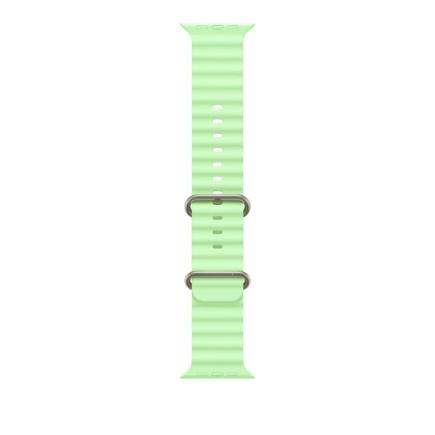 Apple Natural Titanium Finish Band Green Fluoroelastomer, Titanium