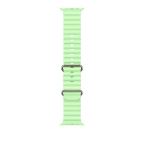 Apple Natural Titanium Finish Band Green Fluoroelastomer, Titanium