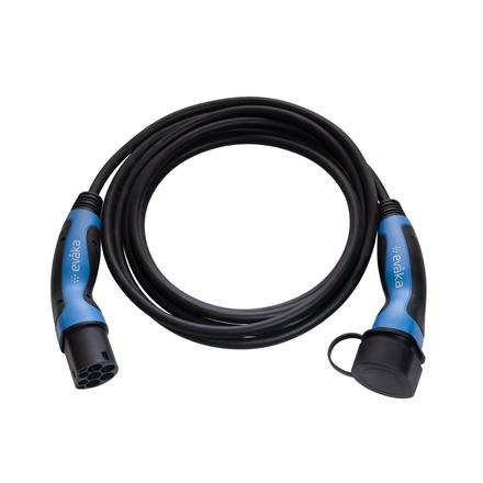 Evaka EV charging cable Type2-Type2, 22 kW, 32 A, 5x6 mm2, 1x0.5 mm2, 5 m | EVA503325 | Черный