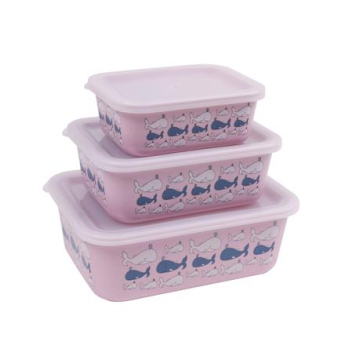 Stoneline | Awave Set of storage box | 21940 | Storage box | 3 pc(s) | Dishwasher proof | Rose