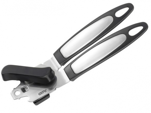 GEFU ZENGA Mechanical tin opener Black, Stainless steel