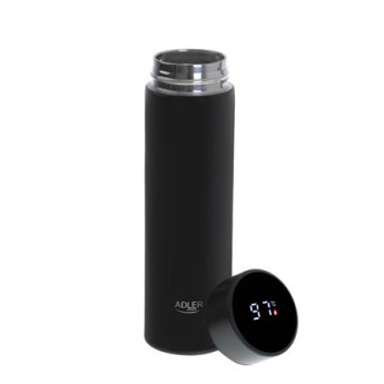 Adler | Thermal Flask | AD 4506bk | Material Stainless steel/Silicone | Black AD 4506 black
