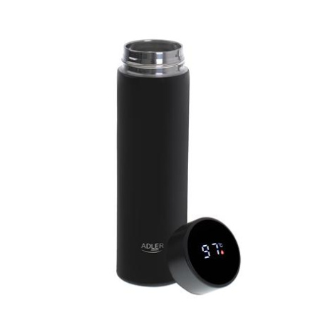 Adler | Thermal Flask | AD 4506bk | Material Stainless steel/Silicone | Black AD 4506 black