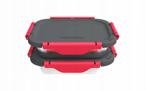 Container set HEATSBOX INNER DISH SET for HeatsBox GO/PRO/STYLE/STYLE+ lunchboxes Silver, Graphite