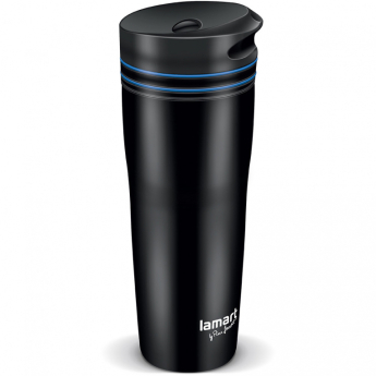 Termotass 360ml Manq Lamart LT4050, must/sinine
