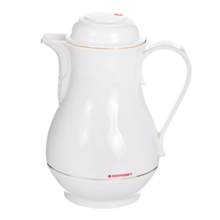 ROTPUNKT 330 IVORY Jug Thermos 1 l Glass insert Ecru