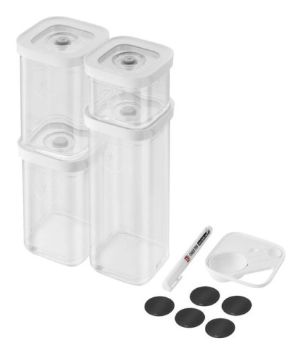 ZWILLING 1025971 Rectangular Container 2.445 L Transparent, White 6 pc(s)
