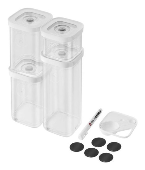 ZWILLING 1025971 Rectangular Container 2.445 L Transparent, White 6 pc(s)