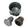 Outdoor thermos flask for extreme conditions with 0.9 l cup, black matt 150063