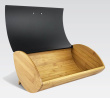 Maestro MR-1775-BLACK bread box Other Black, Wood Bamboo, Metal