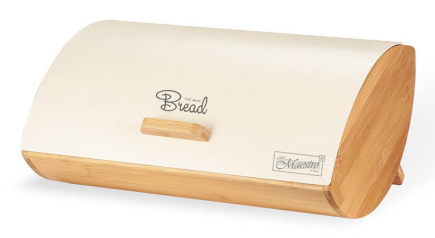 Maestro MR-1775-IVORY bread box Other Ivory, Wood Bamboo, Metal