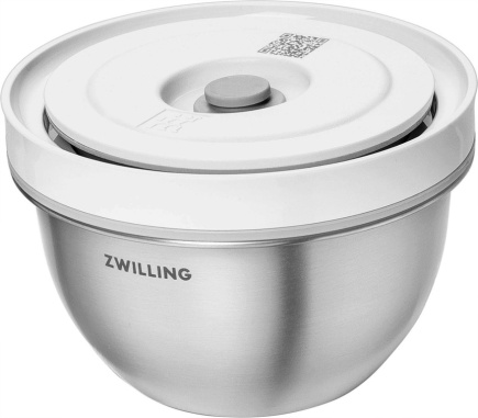 ZWILLING FRESH & SAVE Steel Bowl with Lid 350 ml, Silver