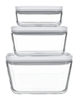 Set of 3 Glass Containers Zwilling Fresh & Save