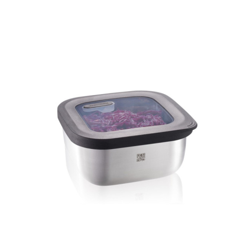PROVIDO 900 ml steel square container