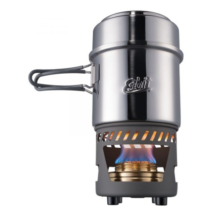 ESBIT Cookset w. alc. burner, jar, stainless steel