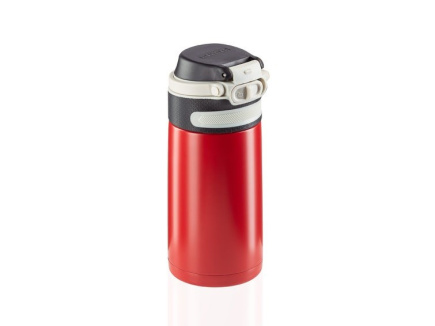 Leifheit 03245 travel mug 350 ml Must, Red Stainless steel