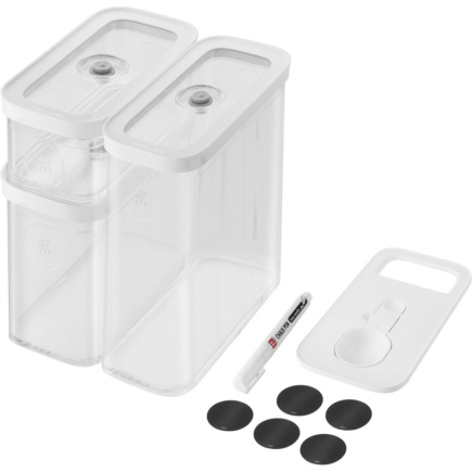 ZWILLING 1026082 Rectangular Container 5.4 L Transparent, Valge 5 pc(s) WLONONWCROETT