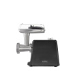 Caso | Meat Mincer | FW 2500 | Black | 2500 W | Number of speeds 2 | Throughput (kg/min) 2.5 | 3 stainless steel cutting plates (3 mm, 5 mm and 8 mm), Sausage filler, Cookie attachment with 4 moulds, Stuffer