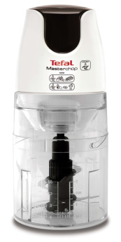 Tefal MB450B electric food chopper 0.5 L 500 W Transparent, White