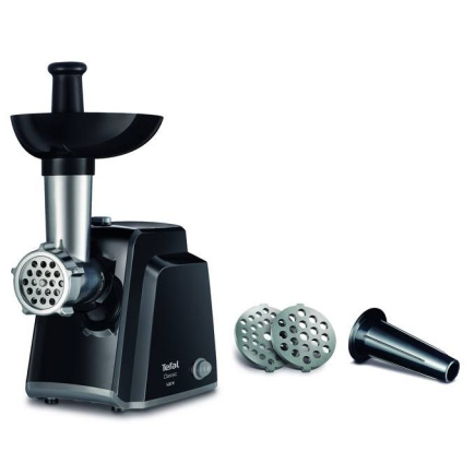 Tefal NE105838 mincer 1400 W Must, Stainless steel