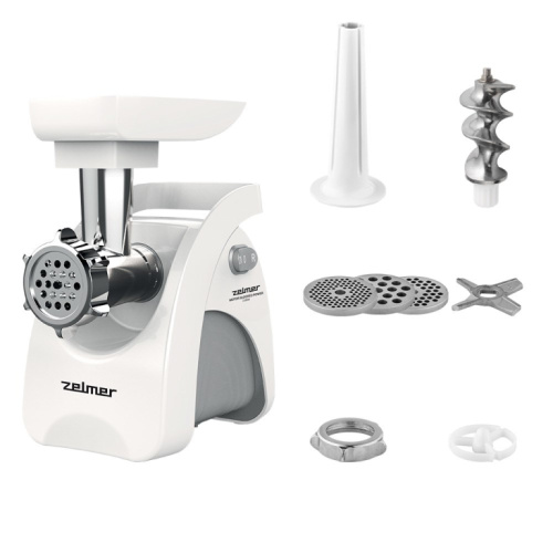 Zelmer ZMM9801B mincer 2200 W Stainless steel, Valge