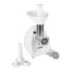 Mesko | Meat mincer | MS 4809 | Valge | 350 W | Middle size sieve; mince sieve; poppy sieve; plunger; sausage filler