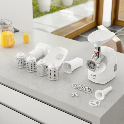 Mincer with shredder 489.81 SMAPP White Mincer with shredder 489.81 SMAPP White
